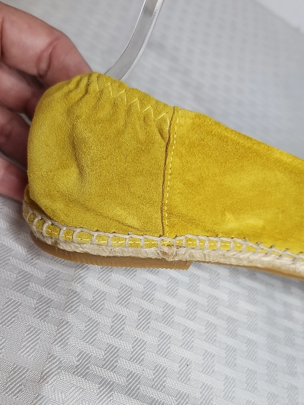 Anthropologie Suede Leather Espadrille Flats NEW In BOX